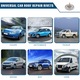 Kit de reparare a plafonului auto, 65 bucati, accesorii complete, Gri