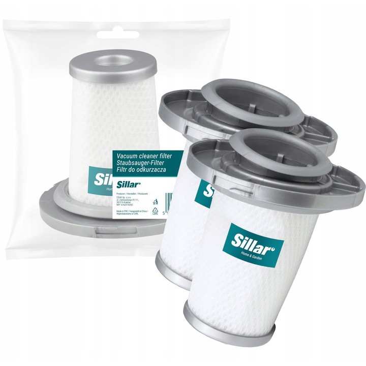 Set 2 Filtru aspirator, lavabil, compatibil cu Tefal Rowenta X-force Flex 8.6 X-pert 6.60 XCombo, inlocuire ZR009005