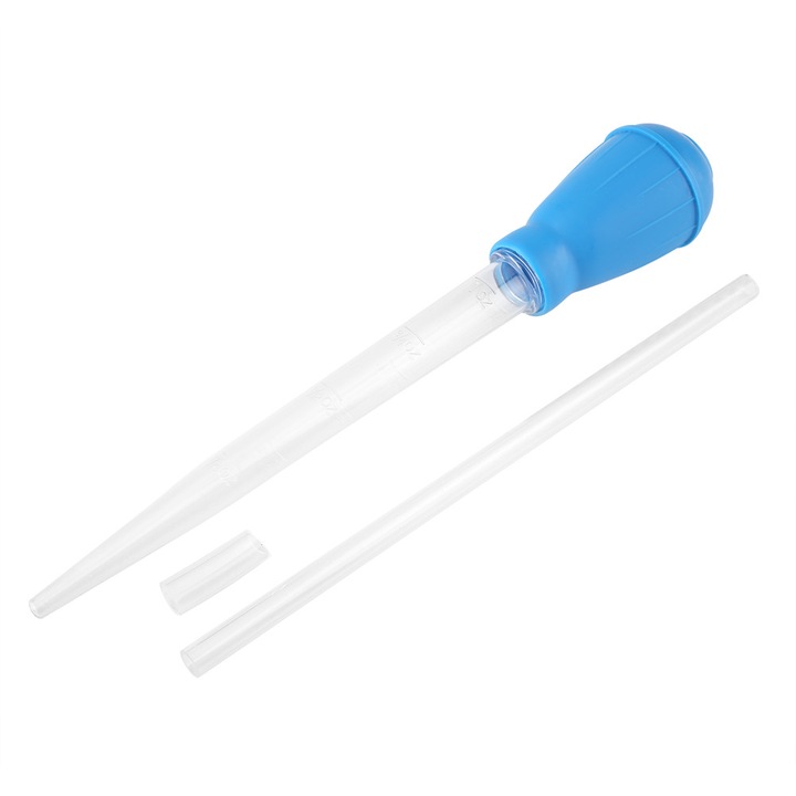 Schimbator de apa pentru acvariu, pipeta, curatator de apa, 10ml-30ml, plastic non-toxic