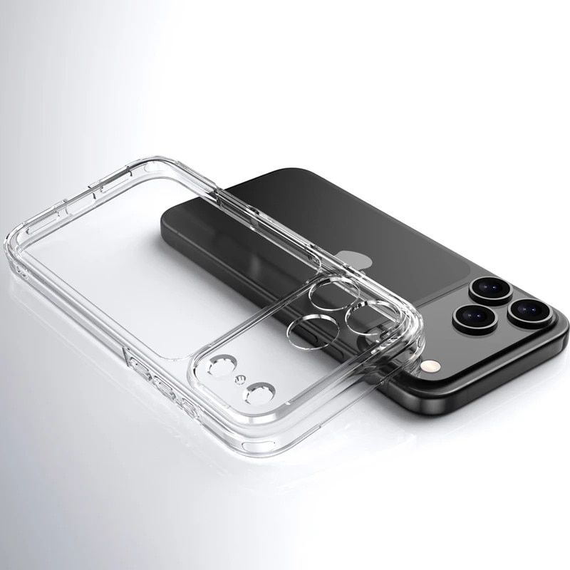 Carcasa transparenta rezistenta la socuri TPU PC pentru iPhone 17 Pro