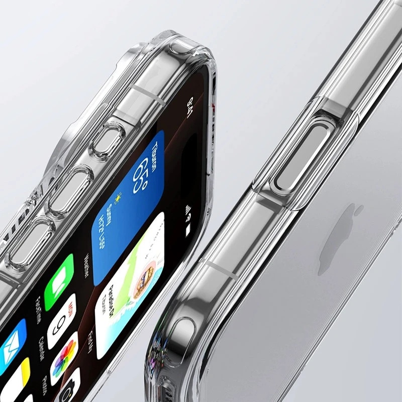Carcasa transparenta rezistenta la socuri TPU PC pentru iPhone 17 Pro