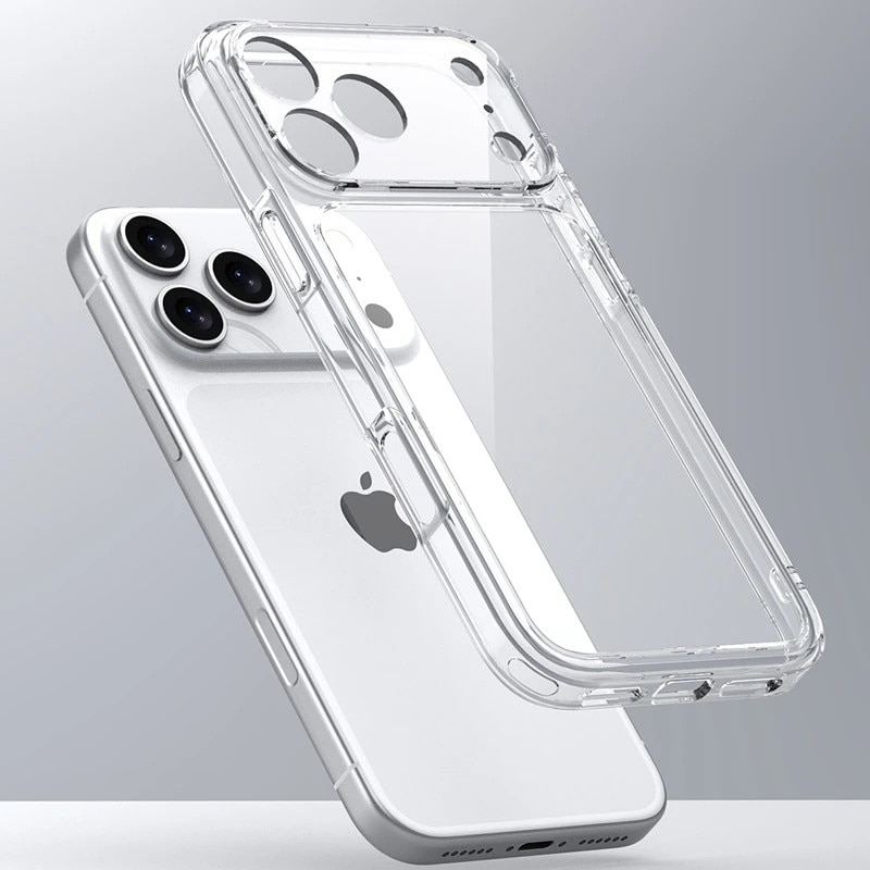 Carcasa transparenta rezistenta la socuri TPU PC pentru iPhone 17 Pro