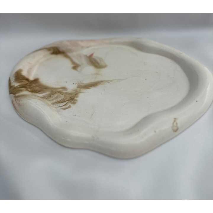 Platou decorativ ceramica -Élan Poudre