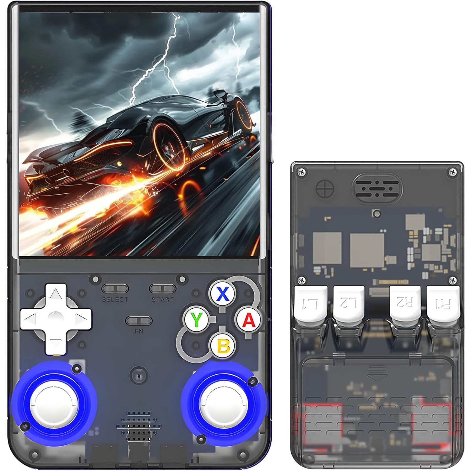 Consola Retro Portabila LUKETO® R36 Ultra, Ecran 4" IPS, Rezolutie 720x720, 64GB, 15000+ Jocuri, Suport Emulatoare Multiple, 1GB RAM, Wi-Fi 2.4GHz, Linux OS, Joystick Dual 3D RGB cu 7 Culori, Taste L/R Imbunatatite, Baterie 3000mAh, Design Compact, Negru