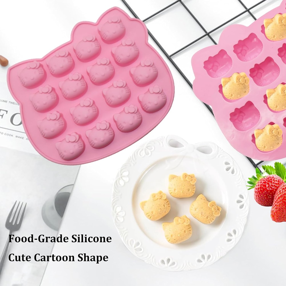 Jeleuri Roz Silicon Forma Ciocolata de Casa, Caravaan®, Fara BPA, Forme Jeleuri ...