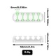 Органайзер за кабели TodyJeyHo, самозалепващи скоби, екологичен силикон, бял, 6 мм