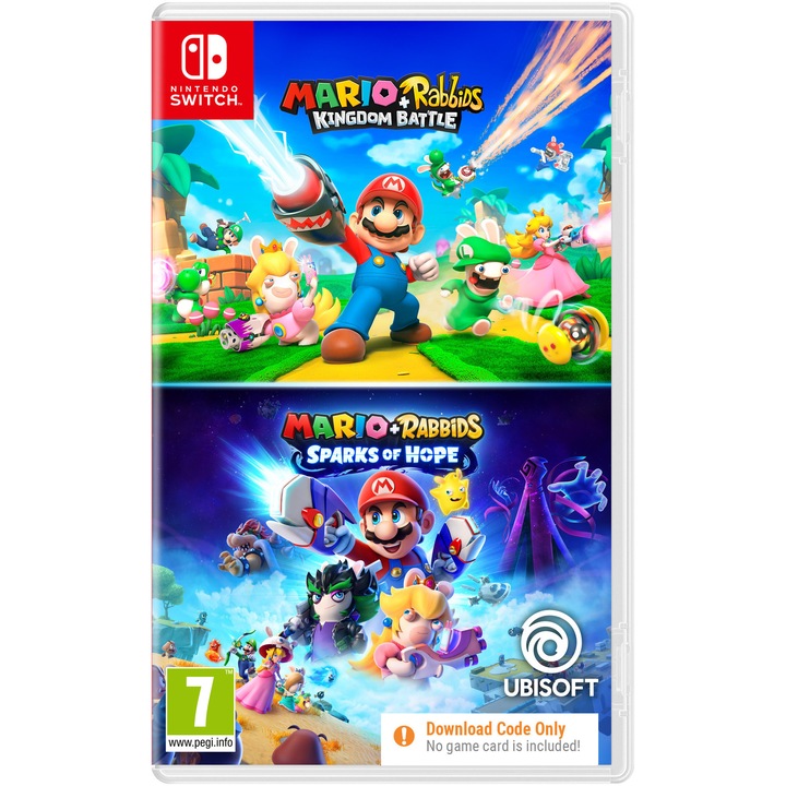 Mario + Rabbids dupla csomag játék (kód) - Kingdom Battle és Sparks of Hope Nintendo Switchre