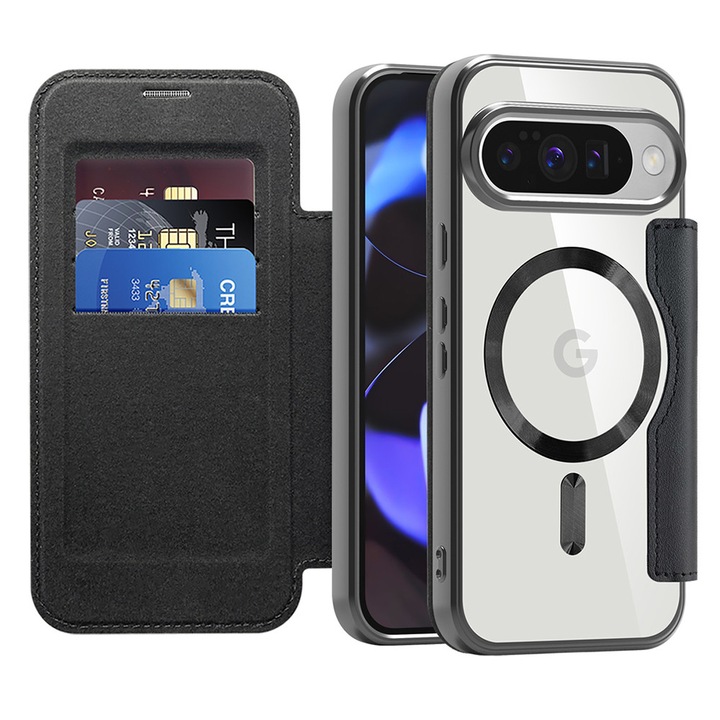 Husa telefon SmartMag Book Case Google Pixel 10 / 10 Pro Negru