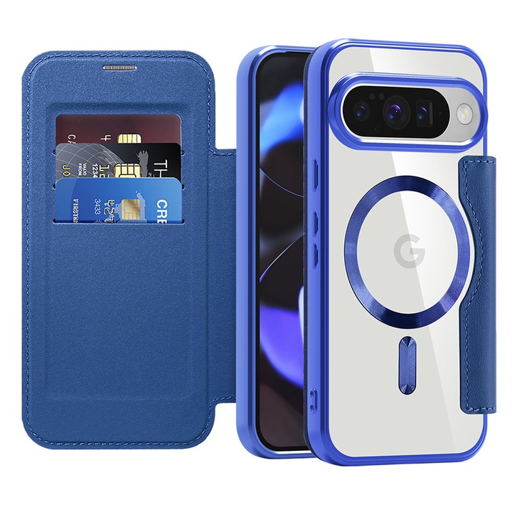 Husa pentru Google Pixel 10 / 10 Pro - Techsuit SmartMag Book Case - Blue
