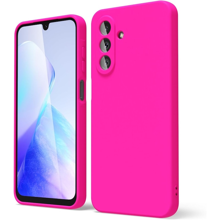 Husa Compatibila cu Samsung Galaxy A17, TPU Roz Neon, Slim Soft Touch, Anti-Soc, ALC Mobile