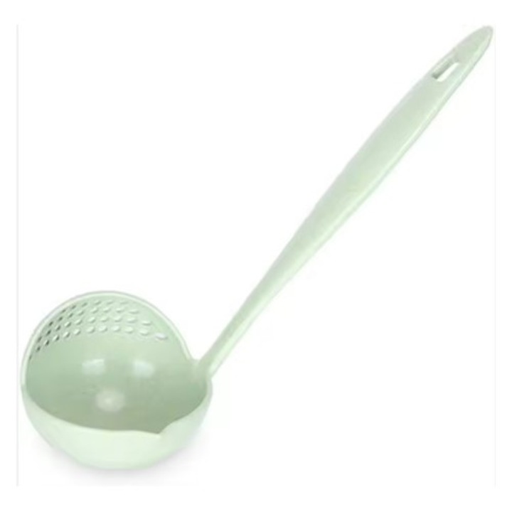 Polonic bucatarie 2 in 1, polonic/strecuratore, Verde