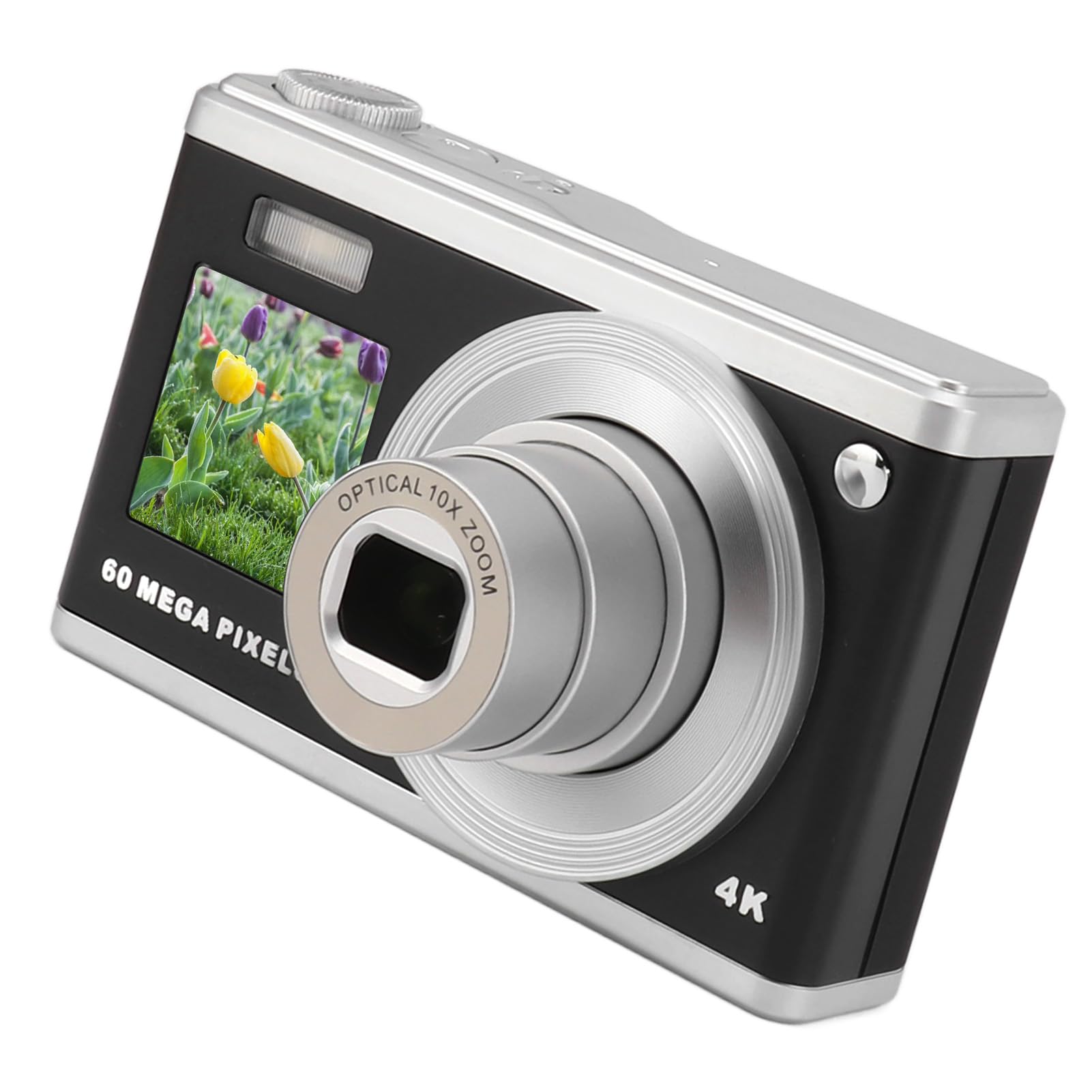 Cameră digitală compactă PUSOKEI, 60 Mp, 4K Ultra HD, zoom optic