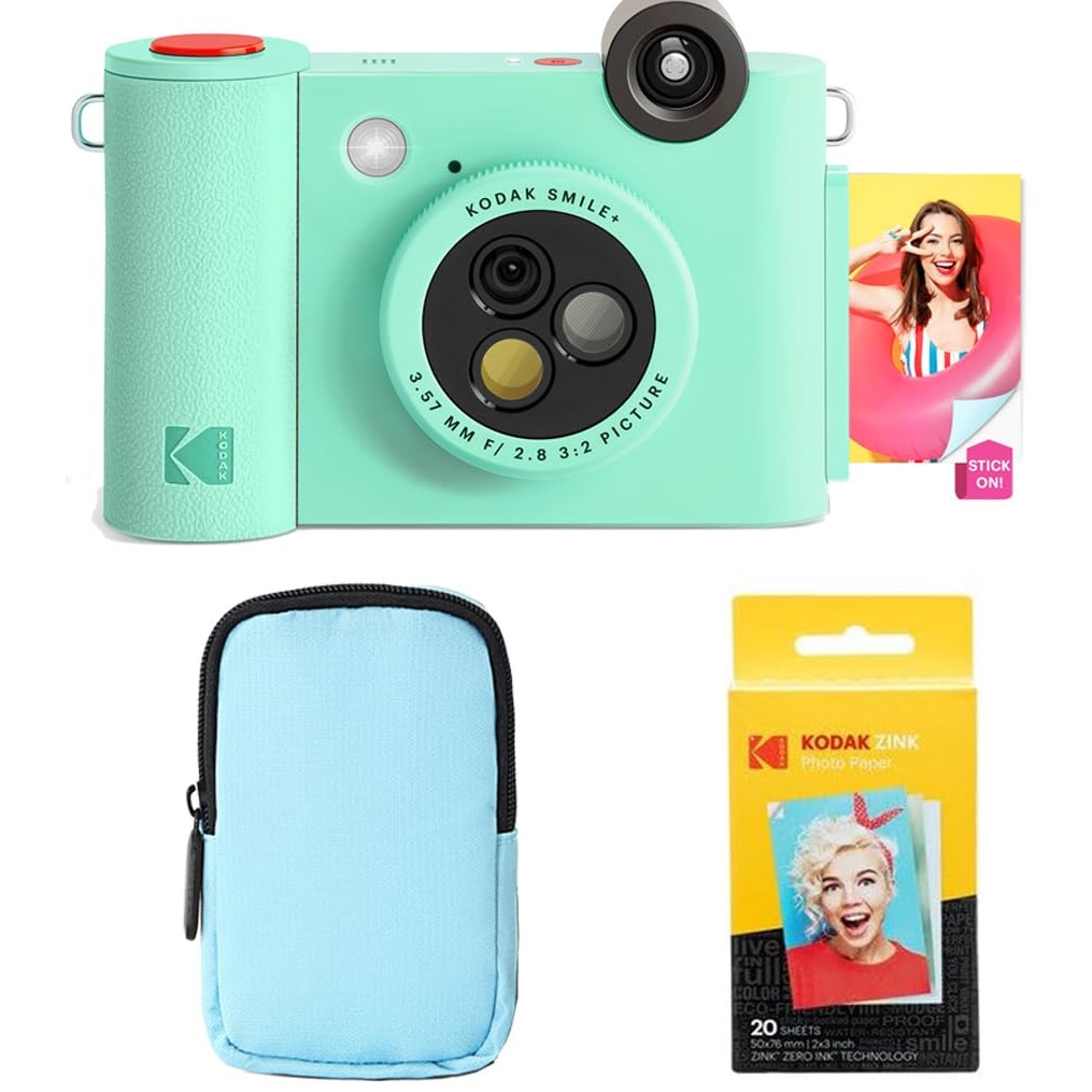 Kit de pornire cameră digitală instantanee Kodak Smile+ 2 în 1