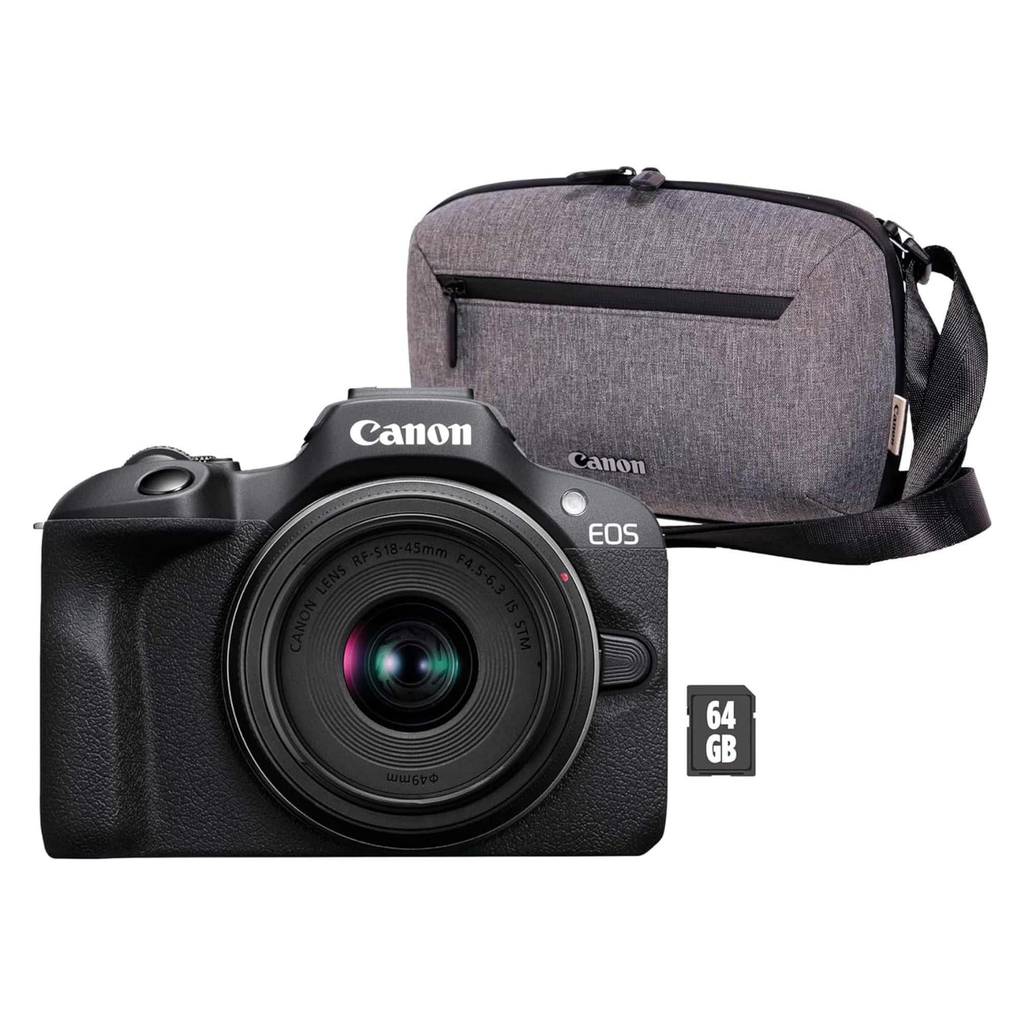 Aparat Foto Mirrorless Canon Eos R100 Kit, Obiectiv Rf-S 18-45mm