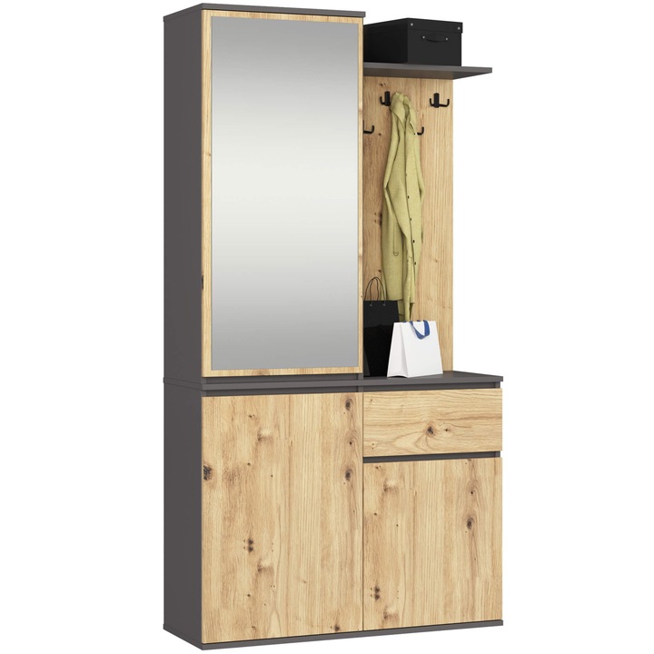 Comoda Akord K160, 4 sertare, multicolor, 160x55x40cm