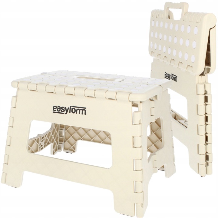 Сгъваем стол, 150кг, 22x29x22см, бежов PrzydaSie.pl