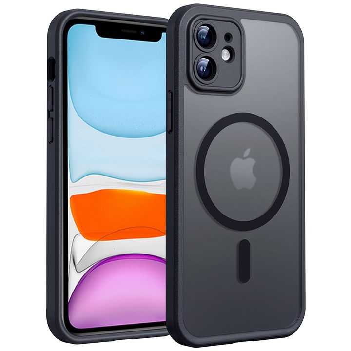 Husa pentru iPhone 11 - Techsuit PureFrost MagSafe - Frosted Black
