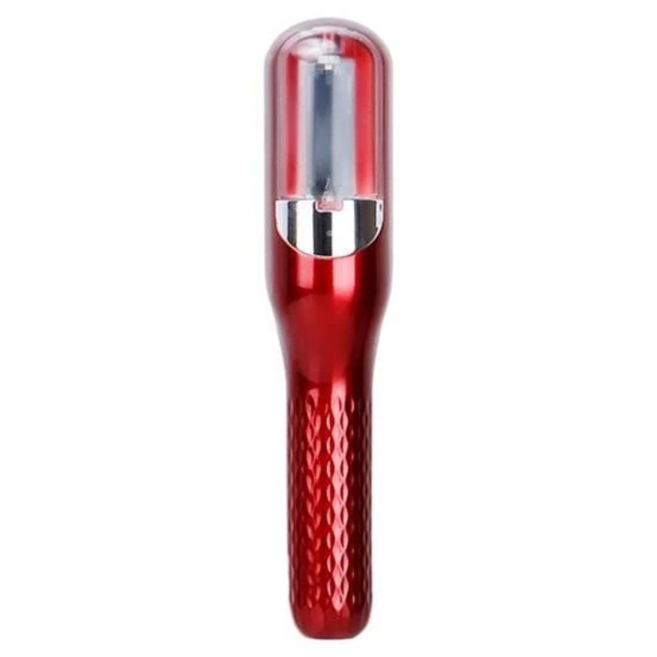 Dispozitiv de reparare a varfurilor despicate, indreptare par, tehnologie cu ioni negativi, rosu, 24.8x5.3x5cm