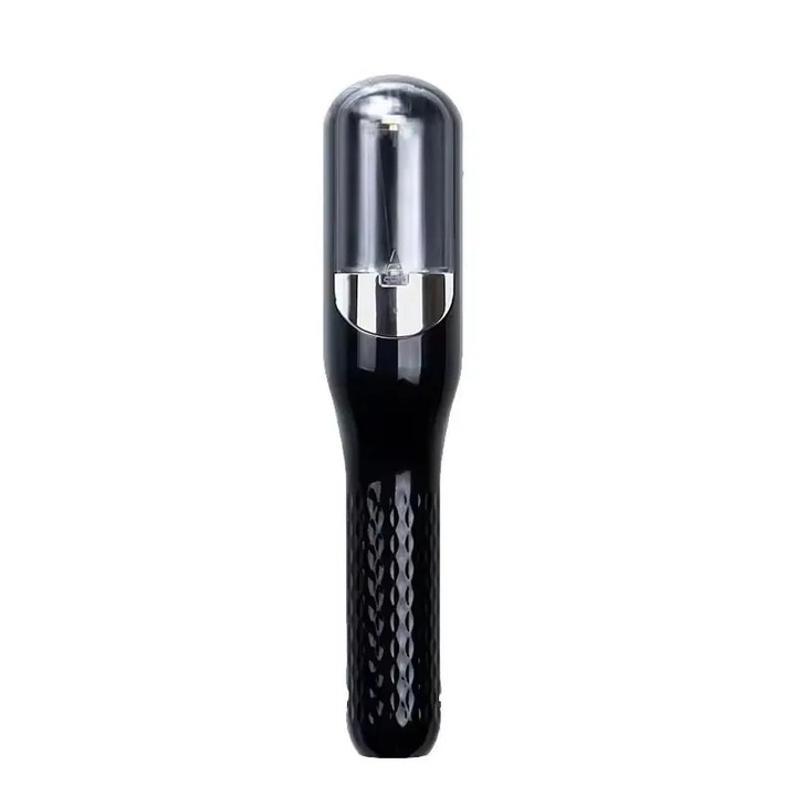 Dispozitiv de reparare a varfurilor despicate, indreptare par, tehnologie cu ioni negativi, portabil, negru, 24.8x5.3x5cm