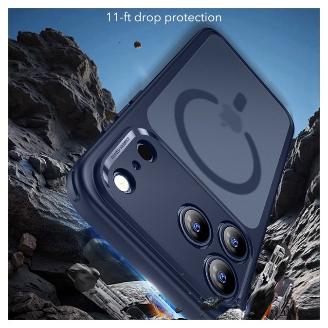 Husa ESR Classic HaloLock Compatibila Cu iPhone 17 Pro Max, Functie MagSafe, Protectie La Camera, Colturi Intarite, Frost Blue