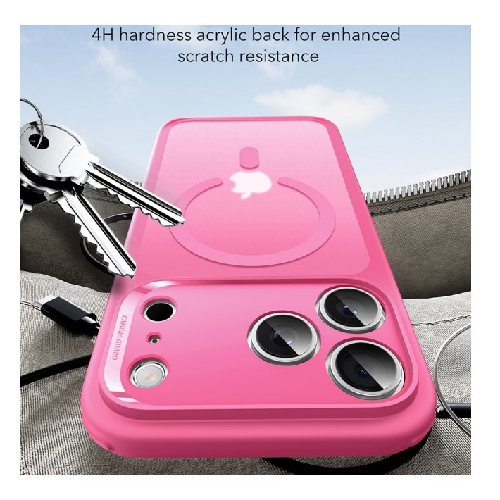 Husa ESR Classic HaloLock Compatibila Cu iPhone 17 Pro Max, Functie MagSafe, Protectie La Camera, Colturi Intarite, Frost Pink