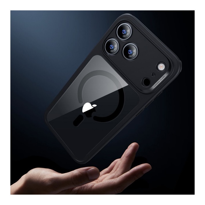 Husa ESR Classic HaloLock Compatibila Cu iPhone 17 Pro Max, Functie MagSafe, Protectie La Camera, Colturi Intarite, Frost Black