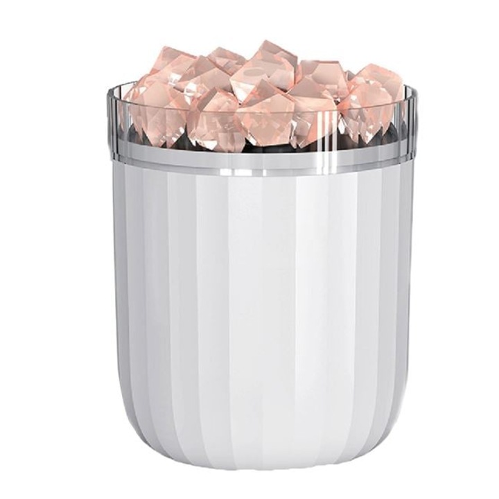 Ludomix® aromaterápiás diffúzor dekoratív kristályokkal és hangulatvilágítással (7 szín), Ø 9,5 × 12 cm – modern és pihentető hangulat