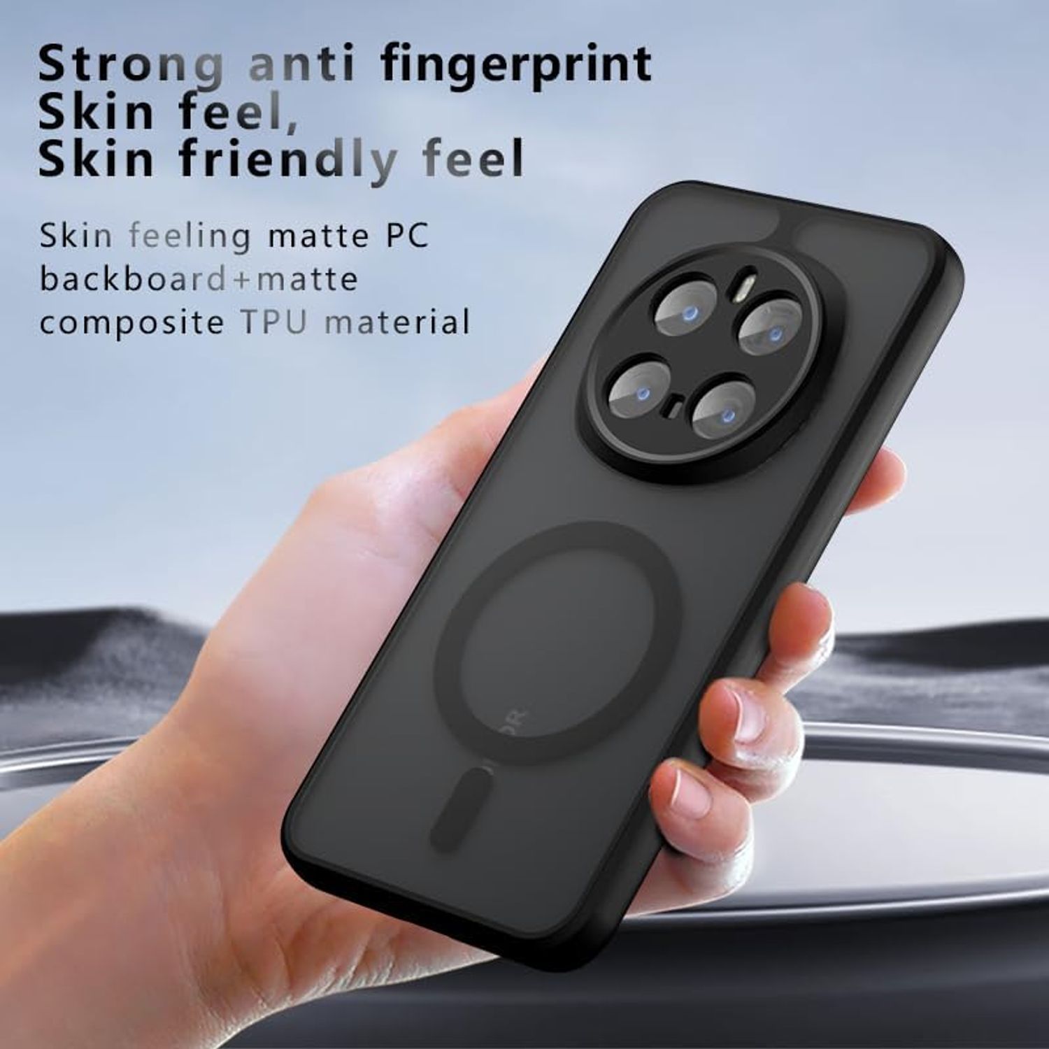 Husa telefon pentru Honor Magic 7 Lite, Magnetic MagSafe, Protectie Colturi, transparent/negru