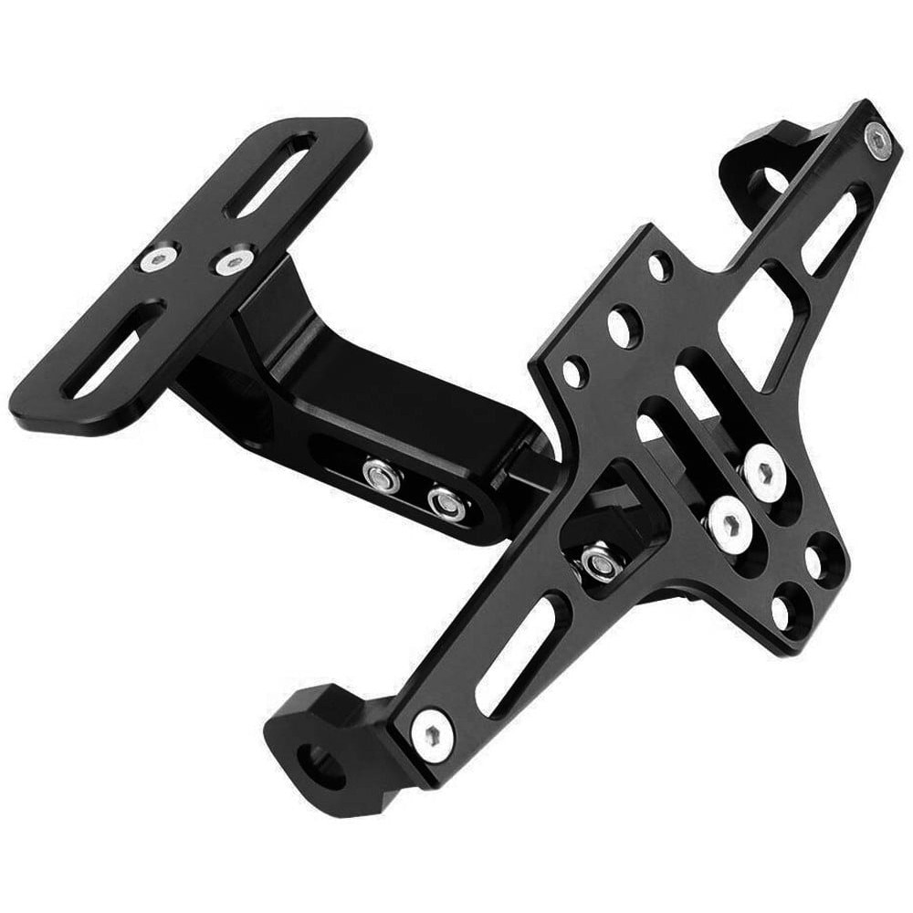 Suport numar inmatriculare Moto AMPARTS pentru Kawasaki, Negru