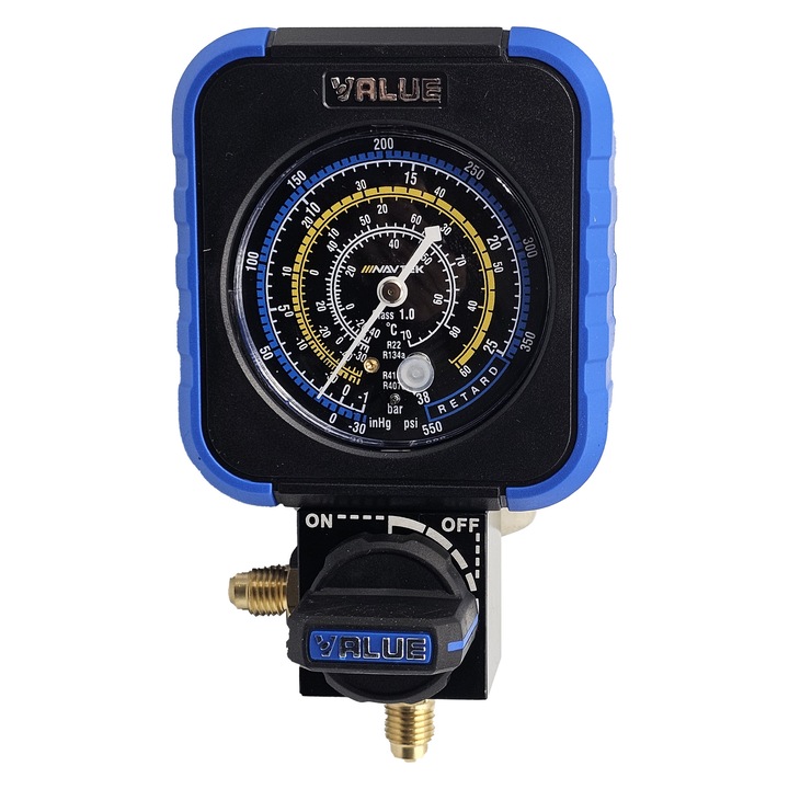 Manometru joasa presiune cu un robinet, VRM1-B-0404, Value