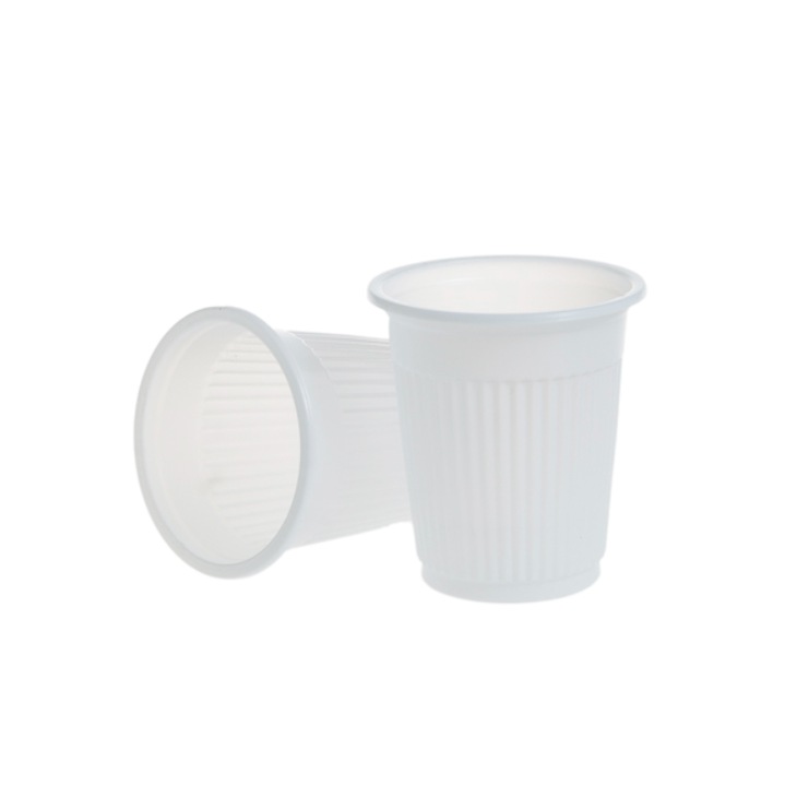 Set Pahare 100 cc PP Safir, albe, D57 mm, h62 mm, 100buc/Set