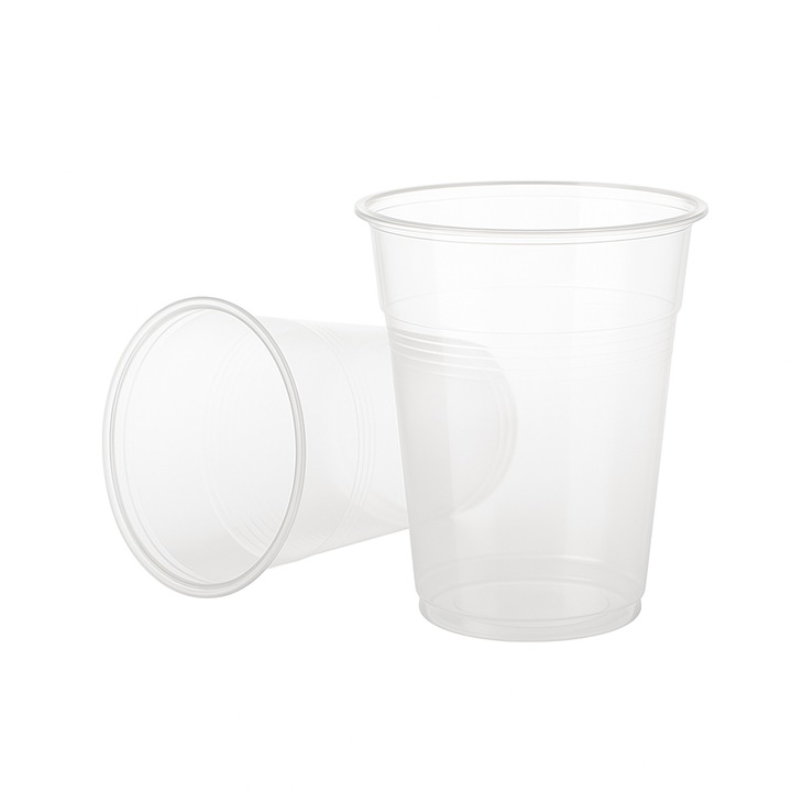 Set Pahare 400 cc pp Safir, transparente, D95 mm, h120 mm, 50 buc/Set