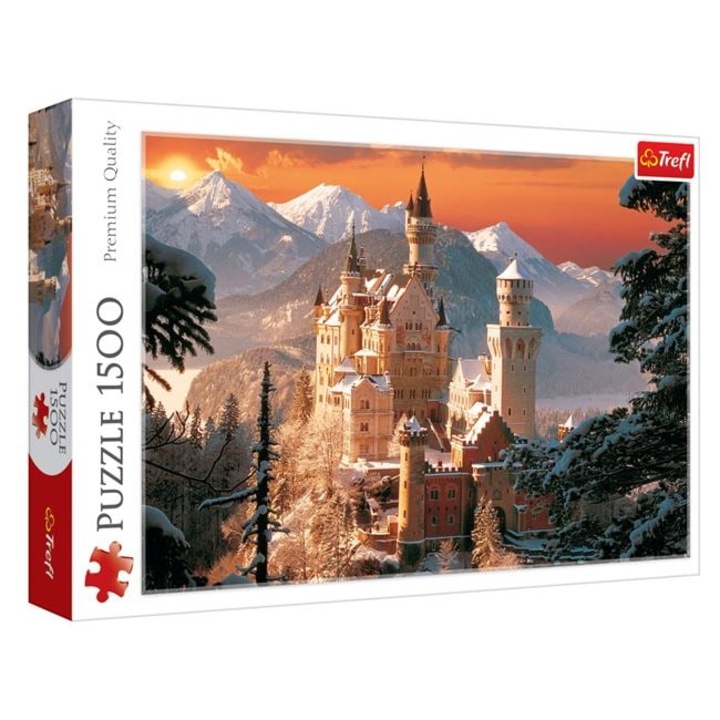 Puzzle Havas Neuschwanstein Kastély Németország (1500 darab) - Trefl