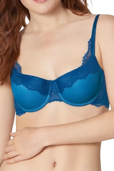 Sutien Triumph, Lace Spotlight WHU 01, Albastru, 70B