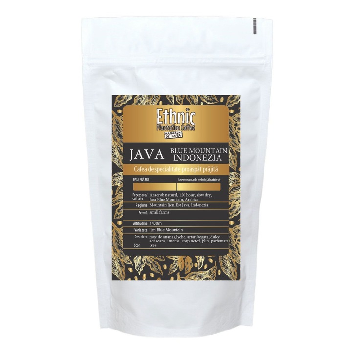 Cafea de specialitate, prajita boabe, Java Blue Mountain Anaerob Indonezia, 500g