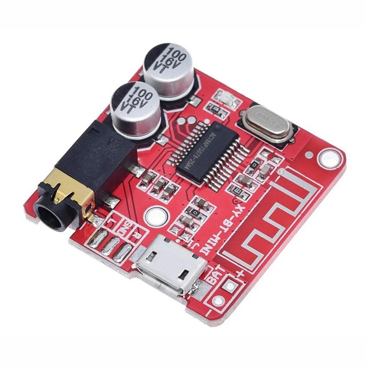 Modul receptor Bluetooth, decodor audio stereo MP3, XY-BT, 3.7-5V, microUSB