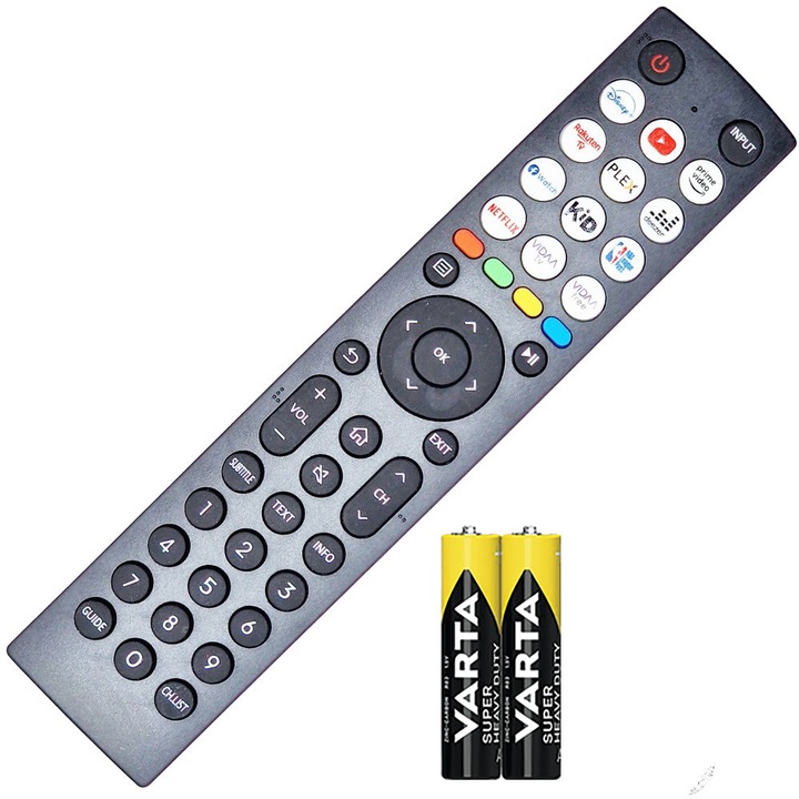 Telecomanda KNTECH®, EN2M36H pentru TV/LED Hisense Smart seriile 43A6K, 43A7KQ, 43E7KQ, 50A6K, 50A7KQ, 50E7KQ, 55A6K 55A7KQ, 55E7KQ, 55U6KQ, 58A6K, 65A6K, 65A7KQ, 65E7KQ, 70A6K, 75A6K, 75A7KQ, 75E7KQ, baterii incluse