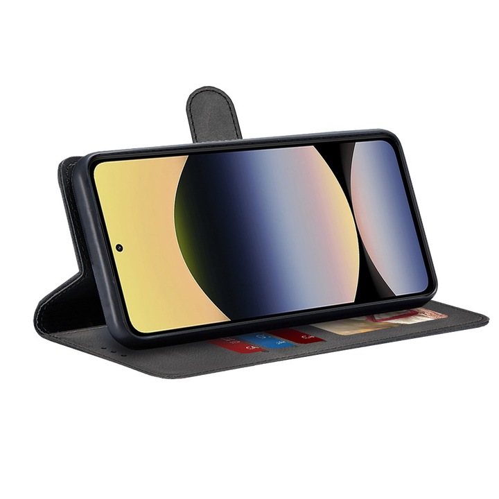 Husa telefon Diary Book Xiaomi Redmi Note 14 5G Negru