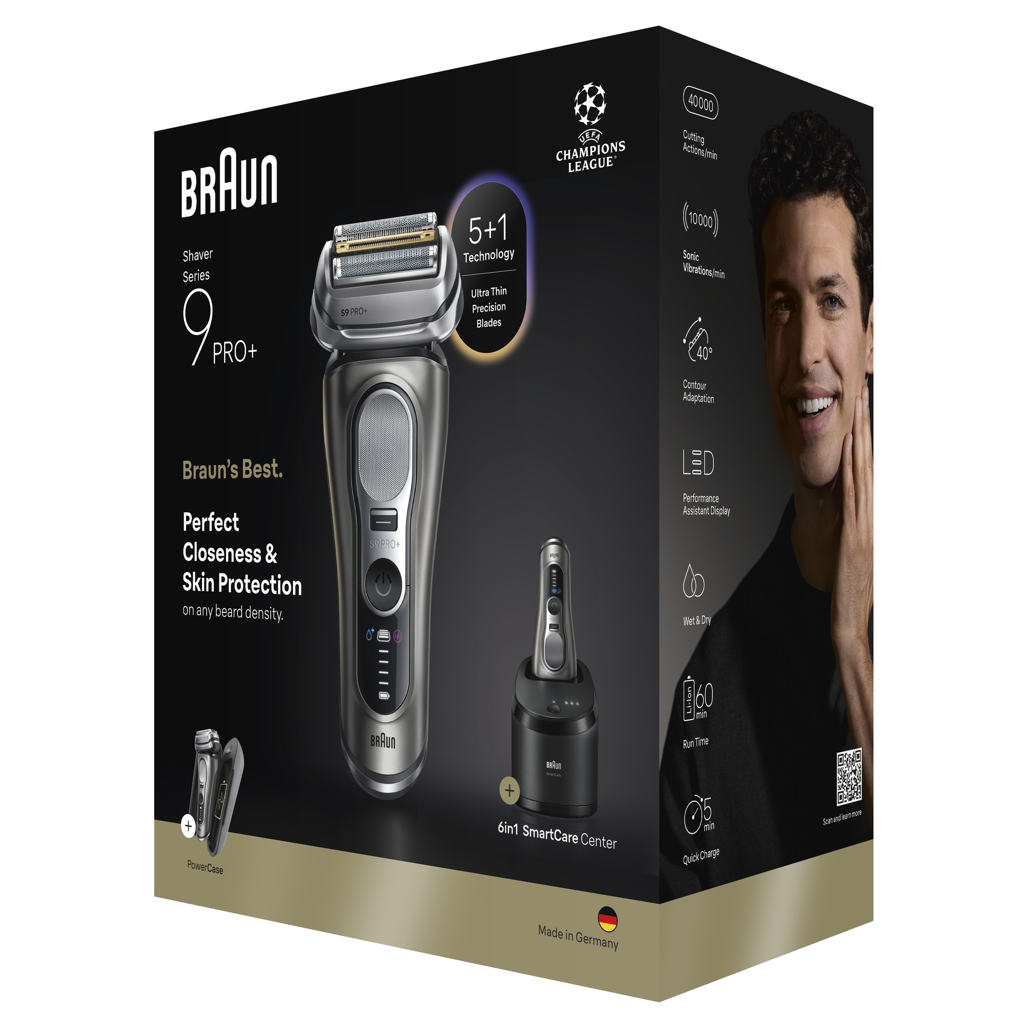 Harmonic Technology PRO-9 3.6mペア Aparat electric de ras Braun Seria 9 PRO+ 9675CC, Lame de precizie