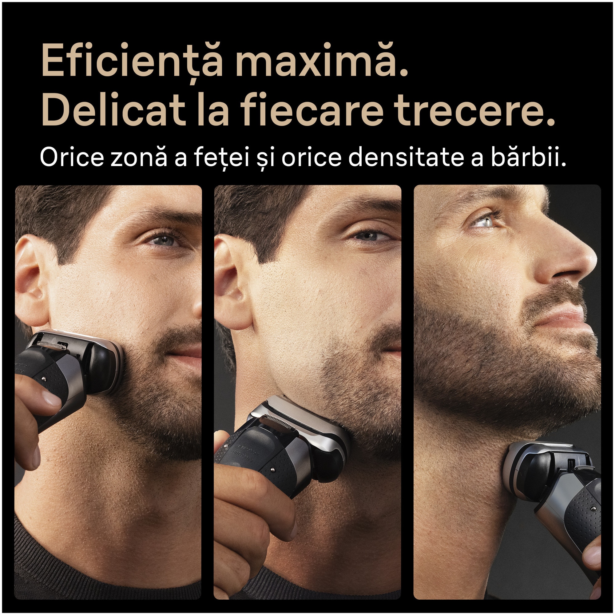Aparat electric de ras Braun Seria 9 PRO+ 9675CC, Lame de precizie