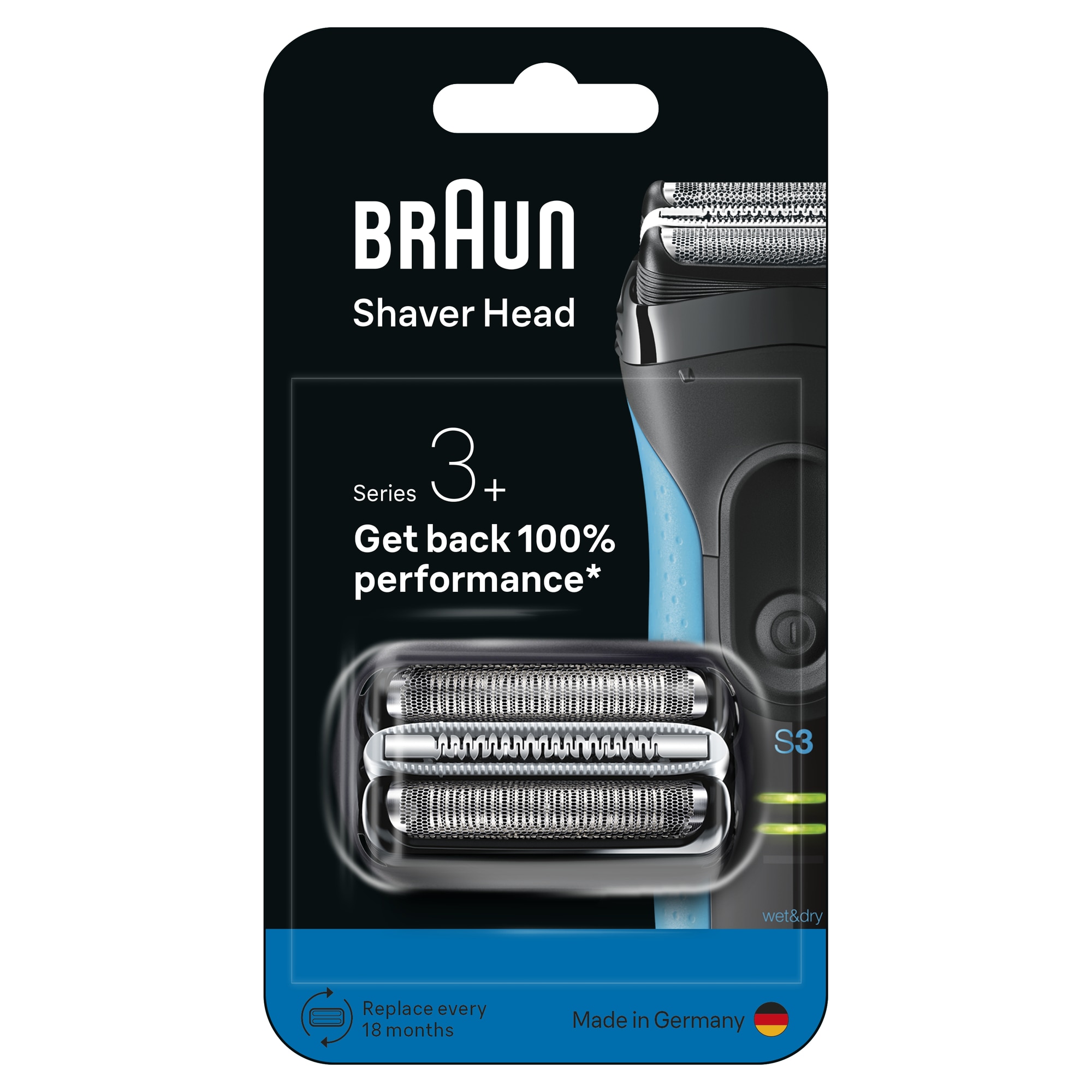Rezerva aparat electric de ras Braun Seria 3+ 32B ORIGINAL, Revino la Performanta de 100%, Compatibil cu Aparatele de Ras Series 3+ and Series 3 ProSkin