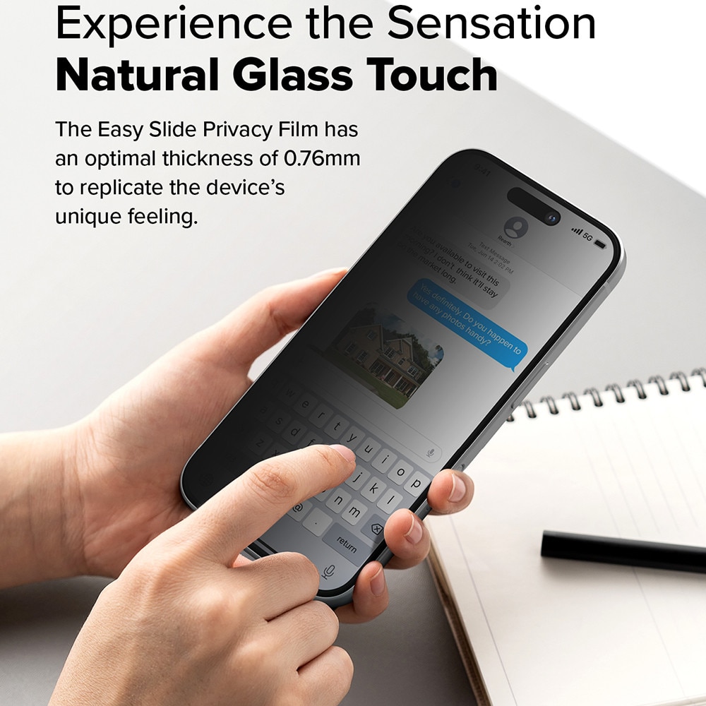 Folie telefon Ringke Sticla securizata Transparenta set 2 bucati pentru iPhone 16 Pro