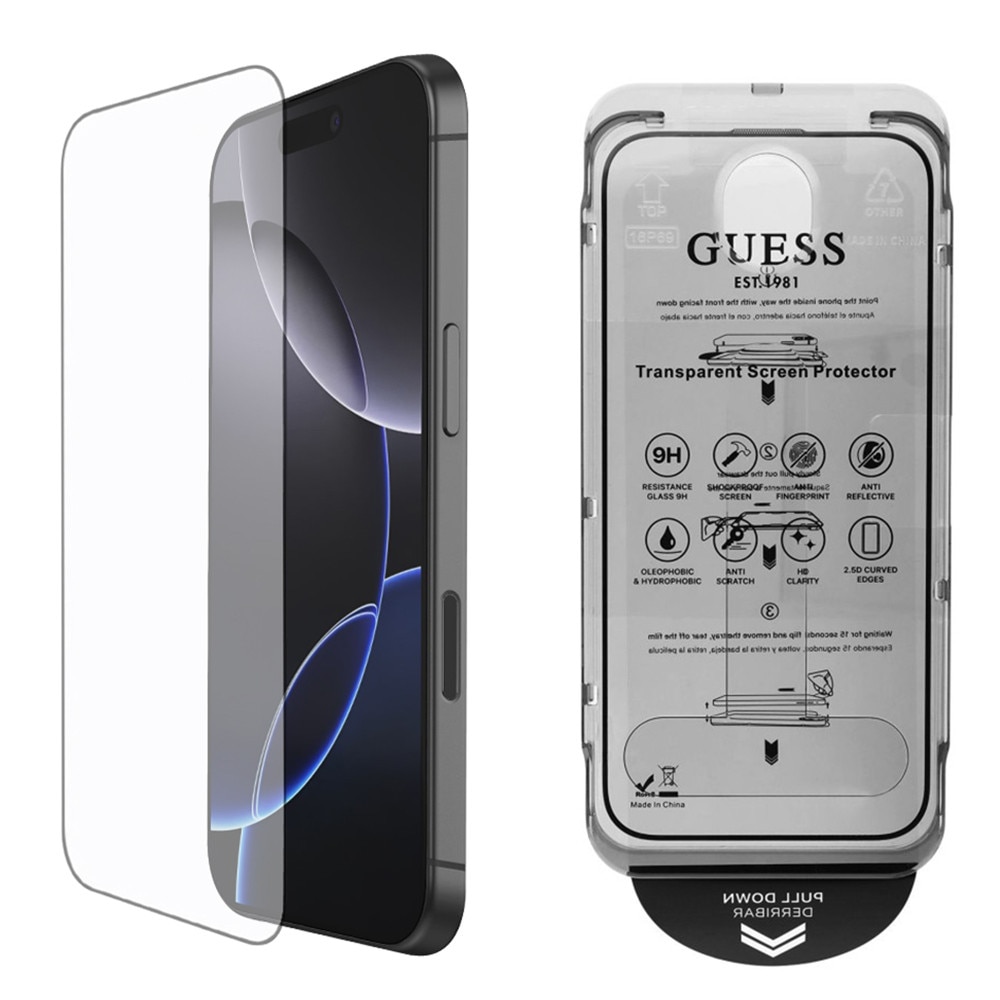 Husa Protectie Compatibila cu Classic 2.5D Outline (GUTGP16LBOKGCIT), Guess, iPhone 16 Pro - Black