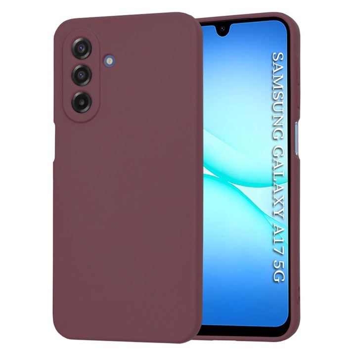 Husa pentru Samsung Galaxy A17 5G - Techsuit SoftFlex - Plum Red