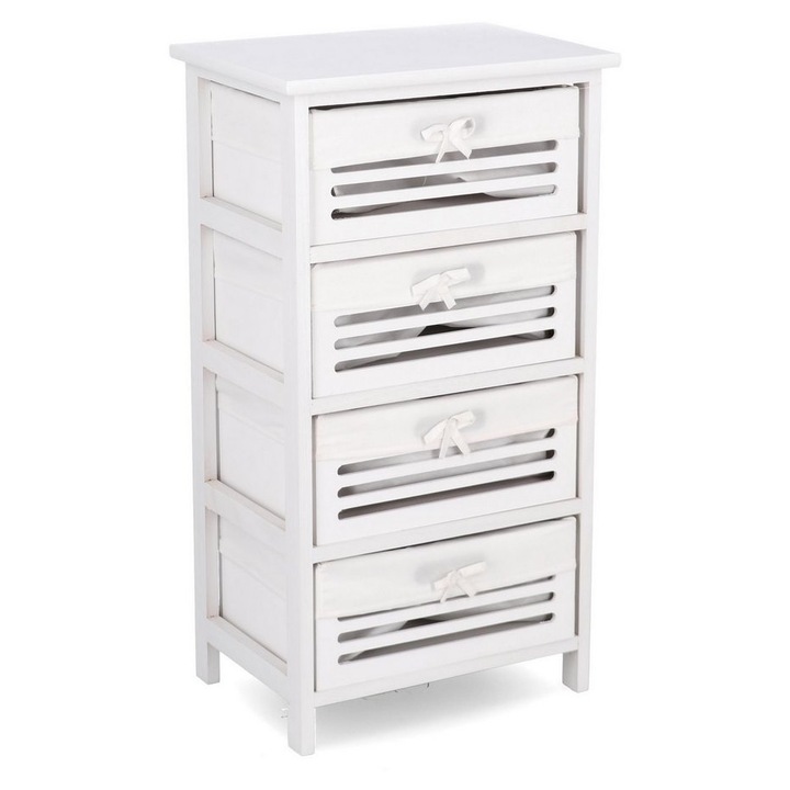 Comoda lemn alb Leny 40x29x73h