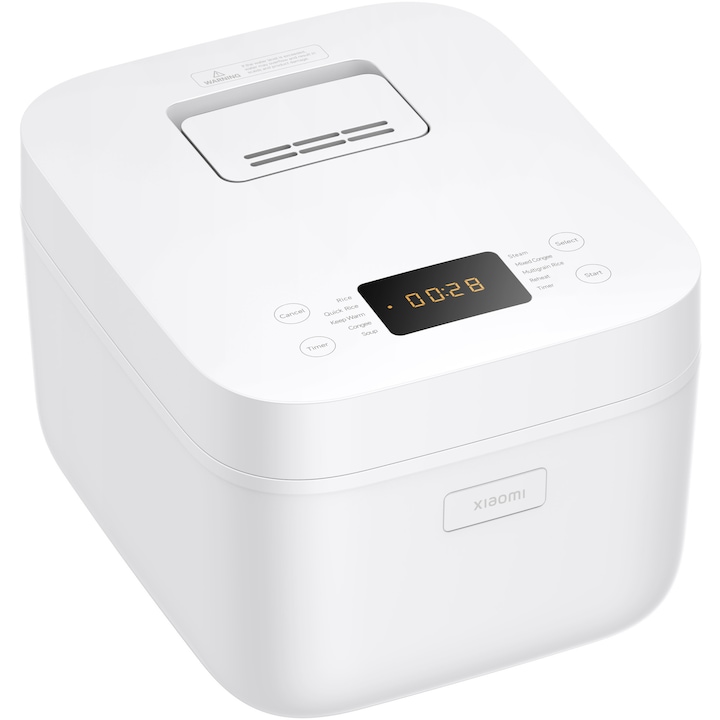 Aparat multifunctional de gatit orez Xiaomi Multifunctional Rice Cooker BHR9044EU, 4L, 10 programe, touch display, alb