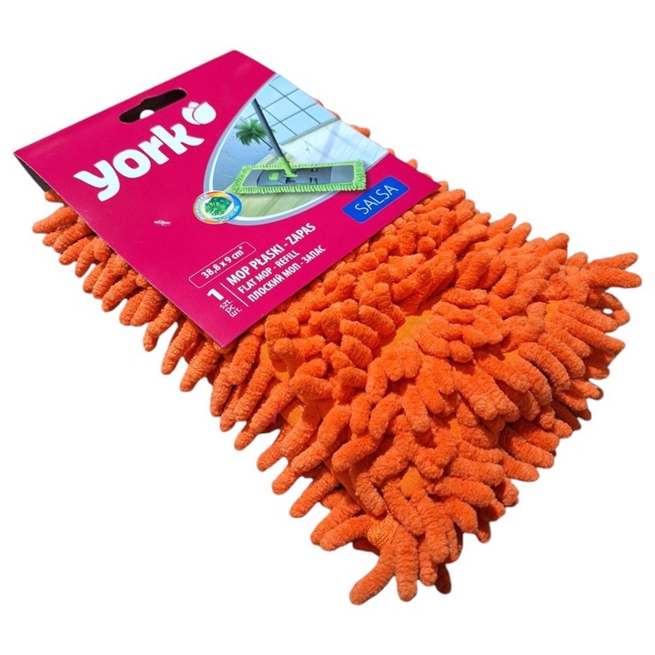 Mop utántöltő MatChem Salsa, mikroszálas, narancssárga, 38,8x9cm