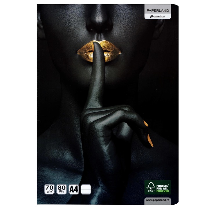 A4-es iskolai jegyzetfüzet, 80 lap, PAPERLAND diktálással