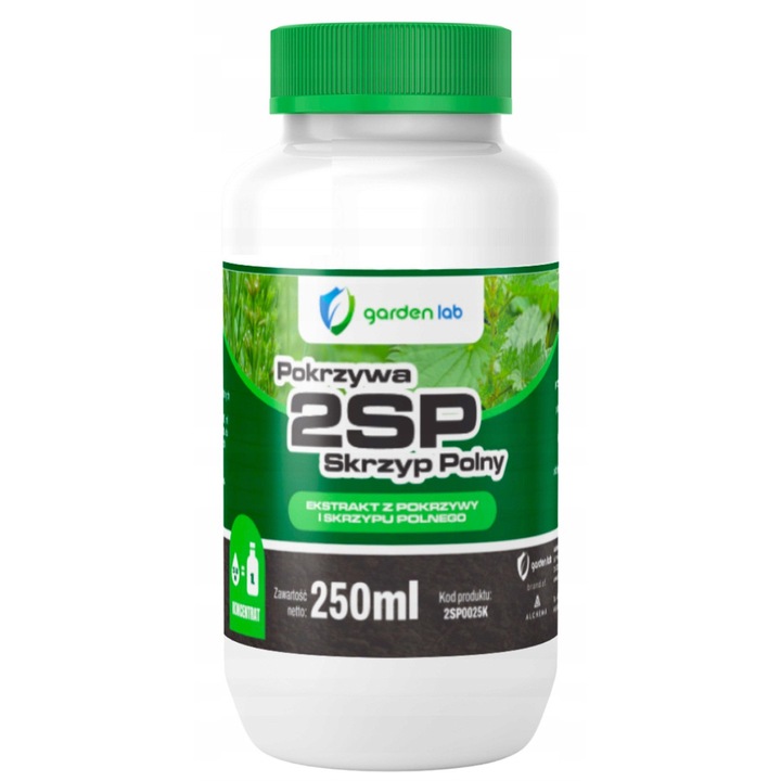 Concentrat natural pentru plante, Garden Lab, extract de urzica si coada-calului, 250ml, combate insectele si bolile fungice