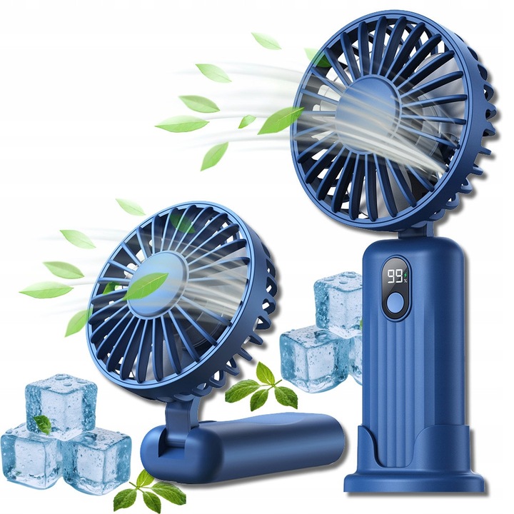 Ventilator mini Supero, 4 viteze, 2400mAh, USB-C, 20x9.2x4.7cm